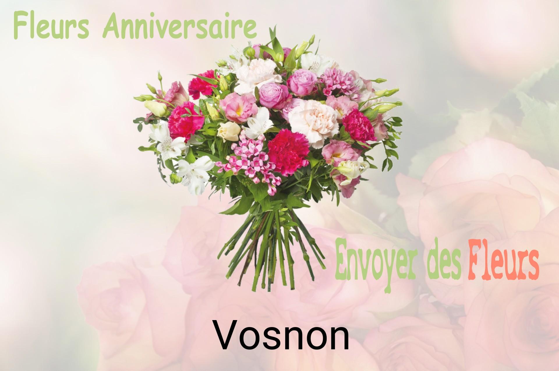 Bouquet de fleurs d’anniversaire livré à Vosnon