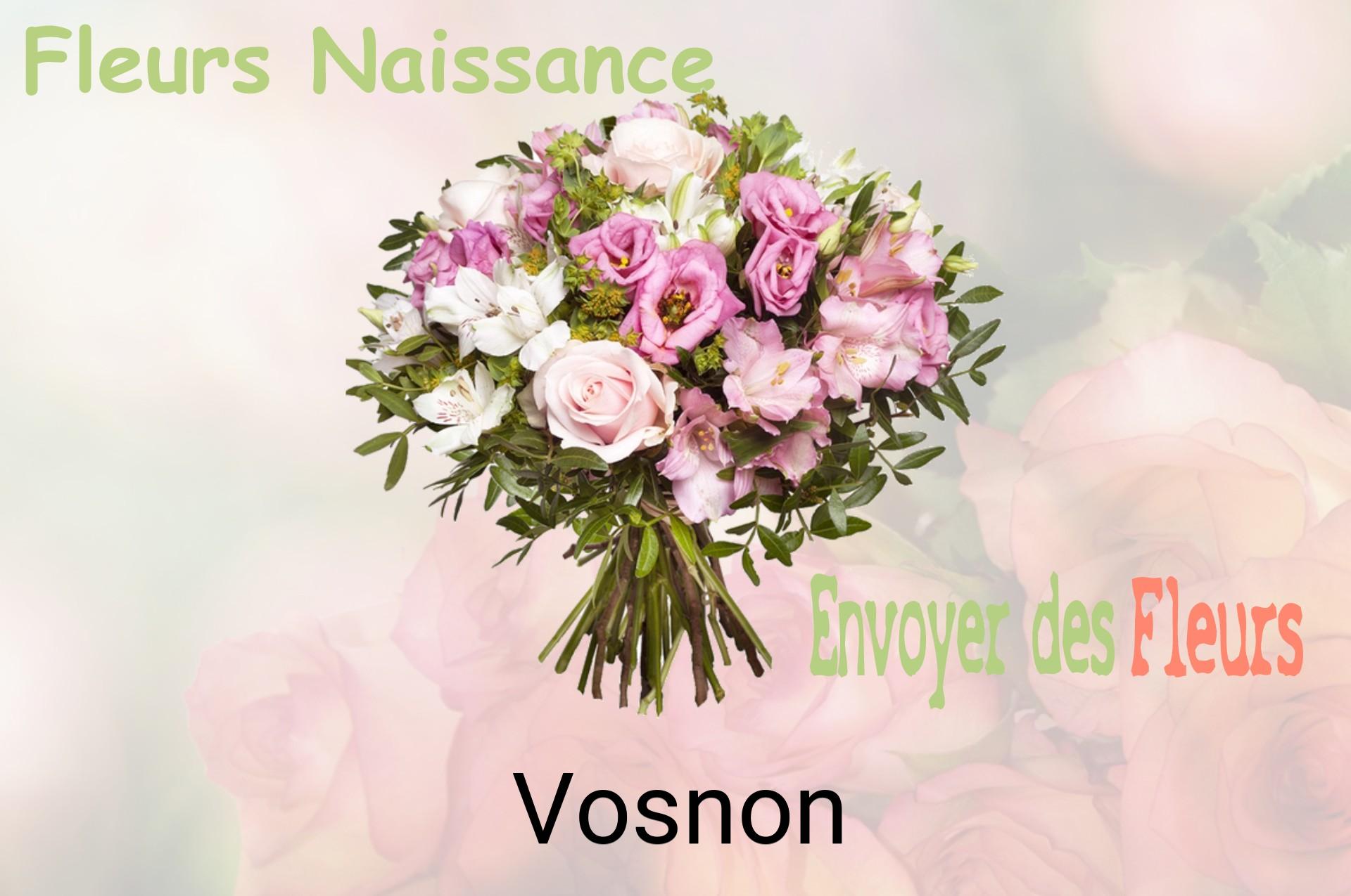 Bouquet de fleurs de naissance livré à Vosnon